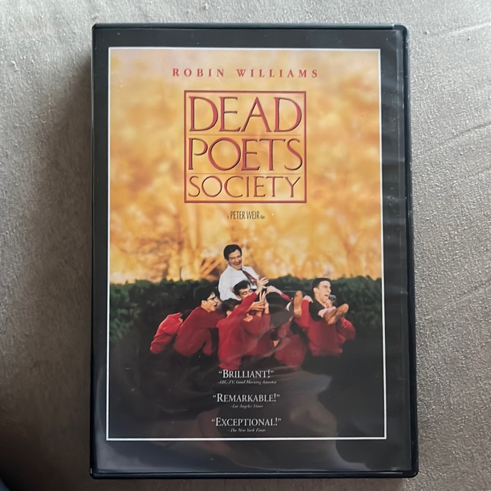 Dead Poets Society DVD - like new!